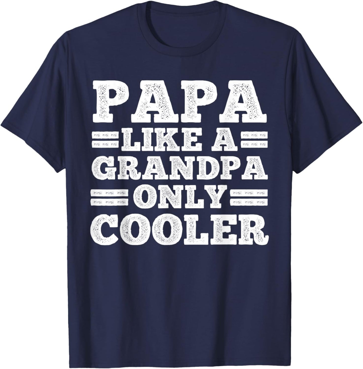Funny Papa Design For Grandpa Papi Papaw From Grandkids Papa T-Shirt - T-Shirt | Navy