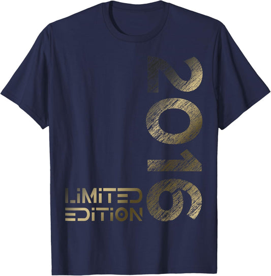 Limited Edition Vintage 2016 Boy Girl 10th Birthday T-Shirt - T-Shirt | Navy