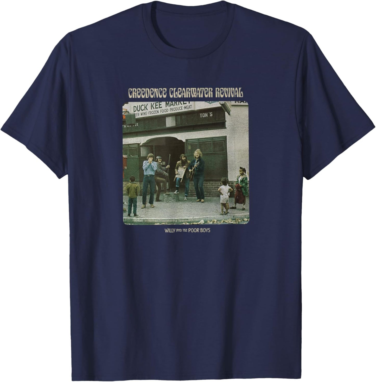 Creedence Clearwater Revival Willy & The Poor Boys T-Shirt - T-Shirt | Navy