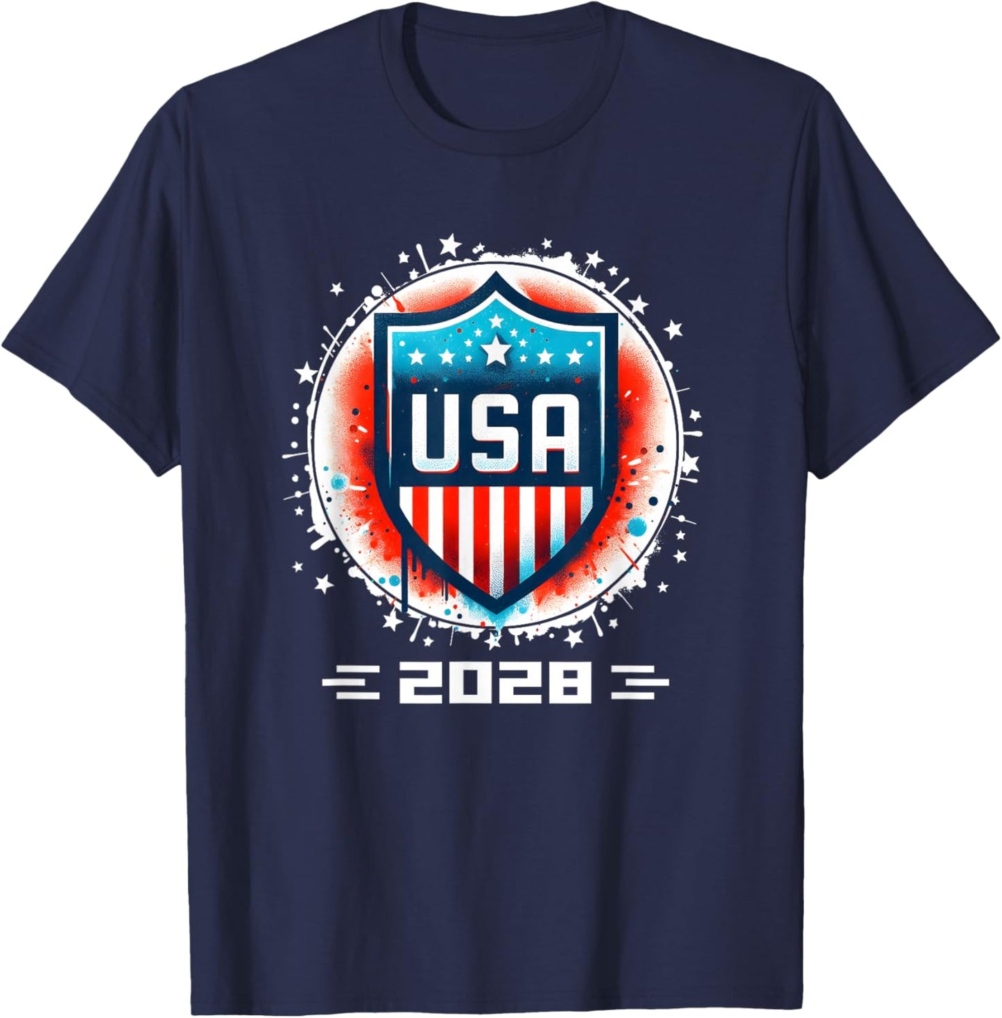 USA 2028 Go United States Sport USA Team 2028 USA T-Shirt - T-Shirt | Navy