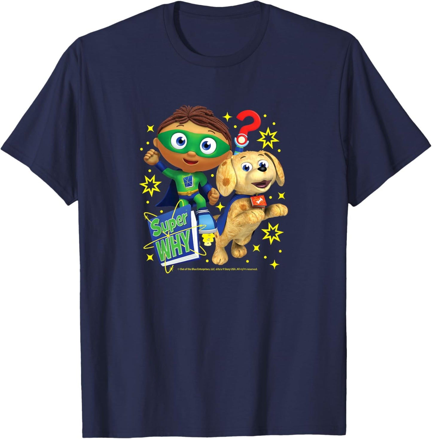 Kids Super Why - Whyatt Puppy T-Shirt - T-Shirt | Navy
