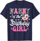 Nanny Of The Birthday Girl Cute Cow Farm 1St Birthday T-Shirt - T-Shirt | Navy