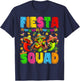 Fiesta Squad Cinco De Mayo Funny Cactus Men Women Kid T-Shirt - T-Shirt | Navy
