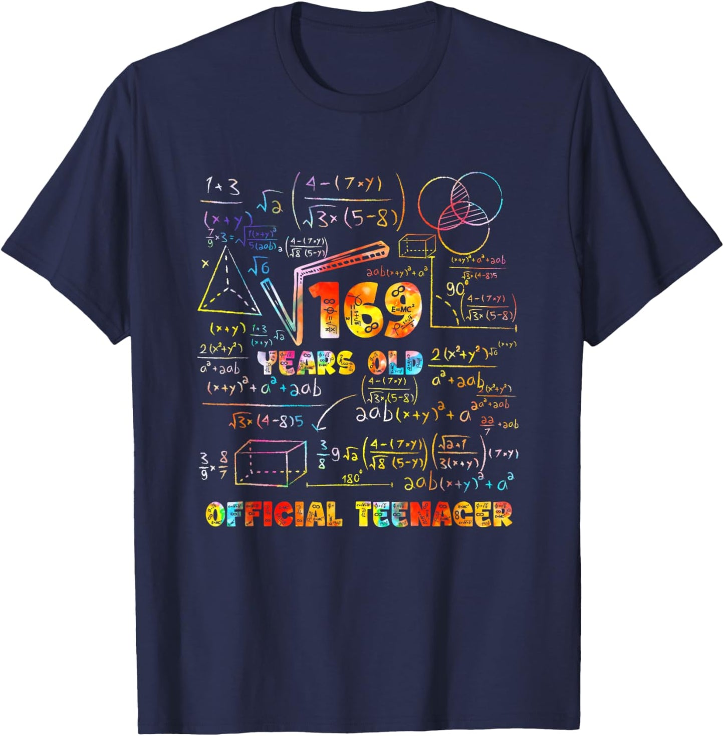 Quadratische Wurzel von 169 13 Jahren offizieller Teenager Geburtstag T-Shirt - T-Shirt | Navy