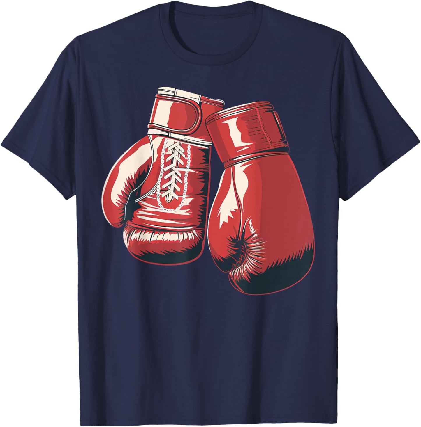 Boxing Gloves Combat Sport Boxing Student T-Shirt - T-Shirt | Navy