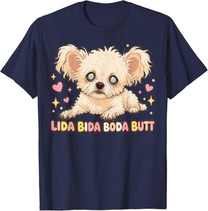 LIDA Bida Boda Butt Old Dog Debra Chihuahua T-Shirt - T-Shirt | Navy
