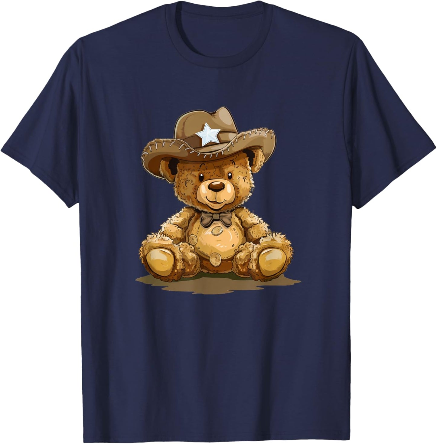 Nice Teddy Cowboy Hat Costume for Boys and Girls T-Shirt - T-Shirt | Navy