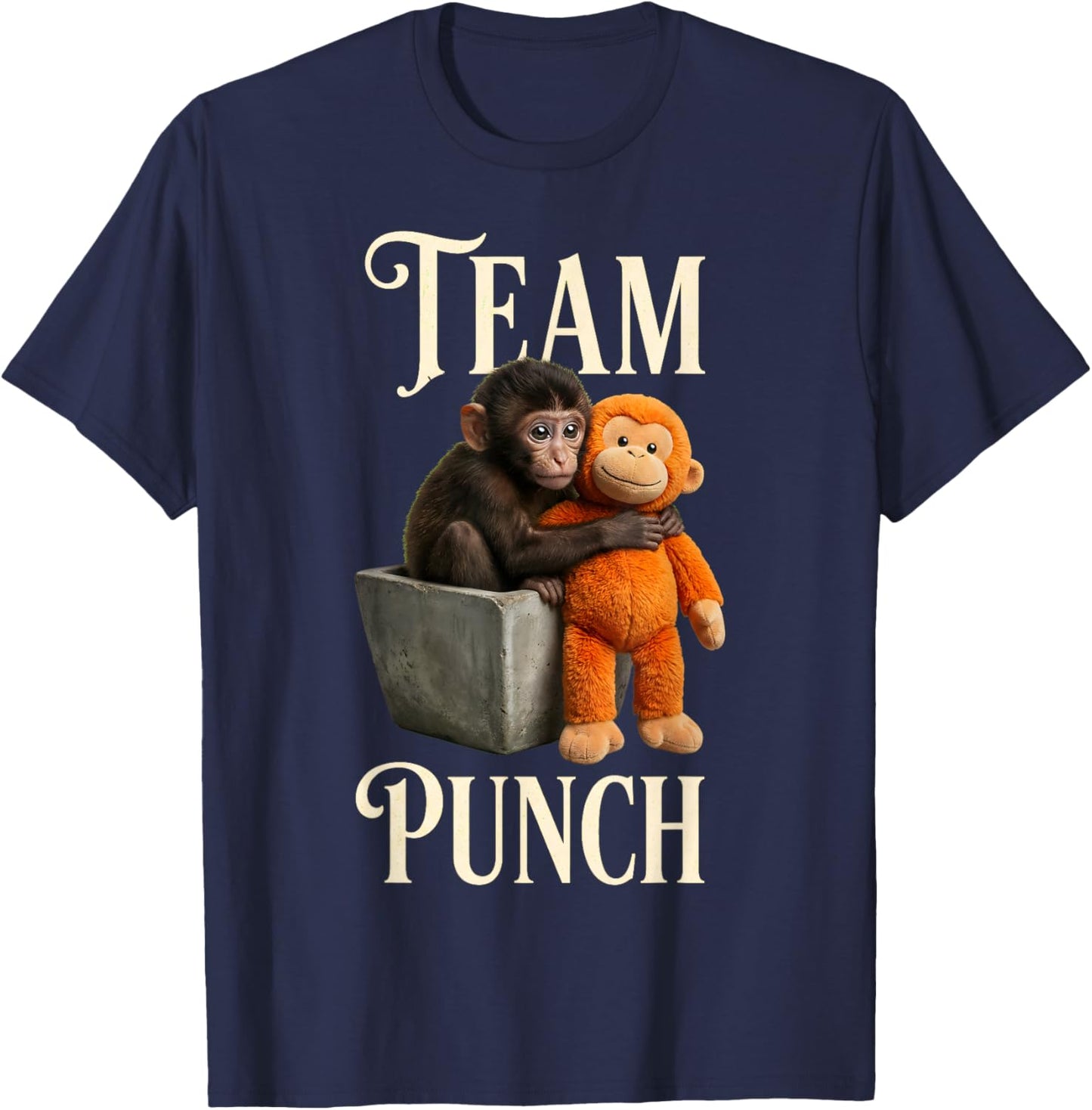 Team Punch Japanischer Affenschlag für Babys T-Shirt - T-Shirt | Navy