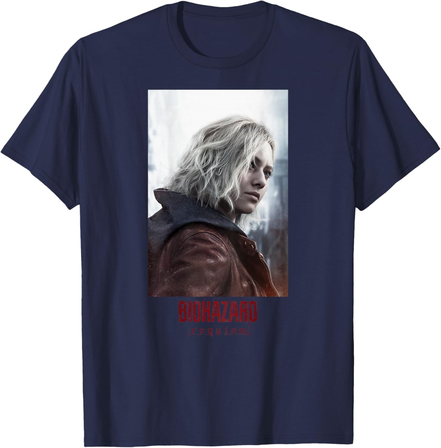 Resident Evil Requiem Grace Art BP(W) T-Shirt - T-Shirt | Navy
