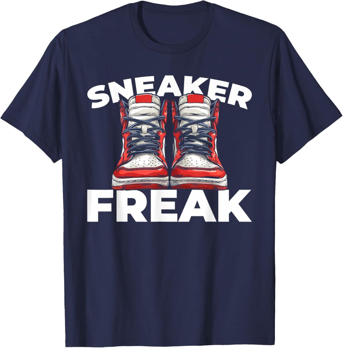 Trainers Streetwear Shoes Head Sneakers T-Shirt - T-Shirt | Navy
