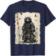 Japanese Samurai Honey Badger Katana Warrior Art T-Shirt - T-Shirt | Navy