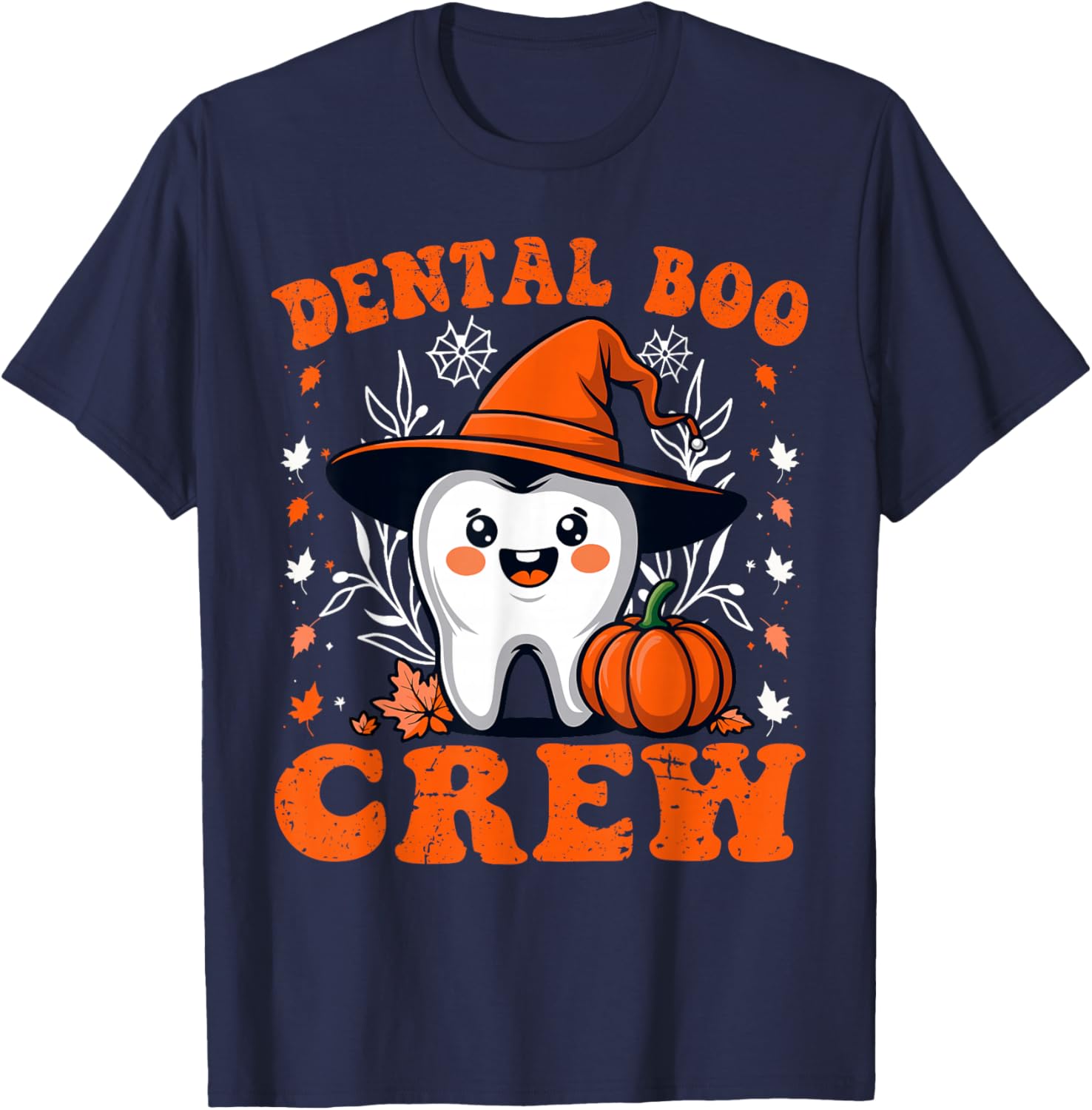 Halloween Dental Boo Crew Dentist Costume Teeth Women Men T-Shirt - T-Shirt | Navy