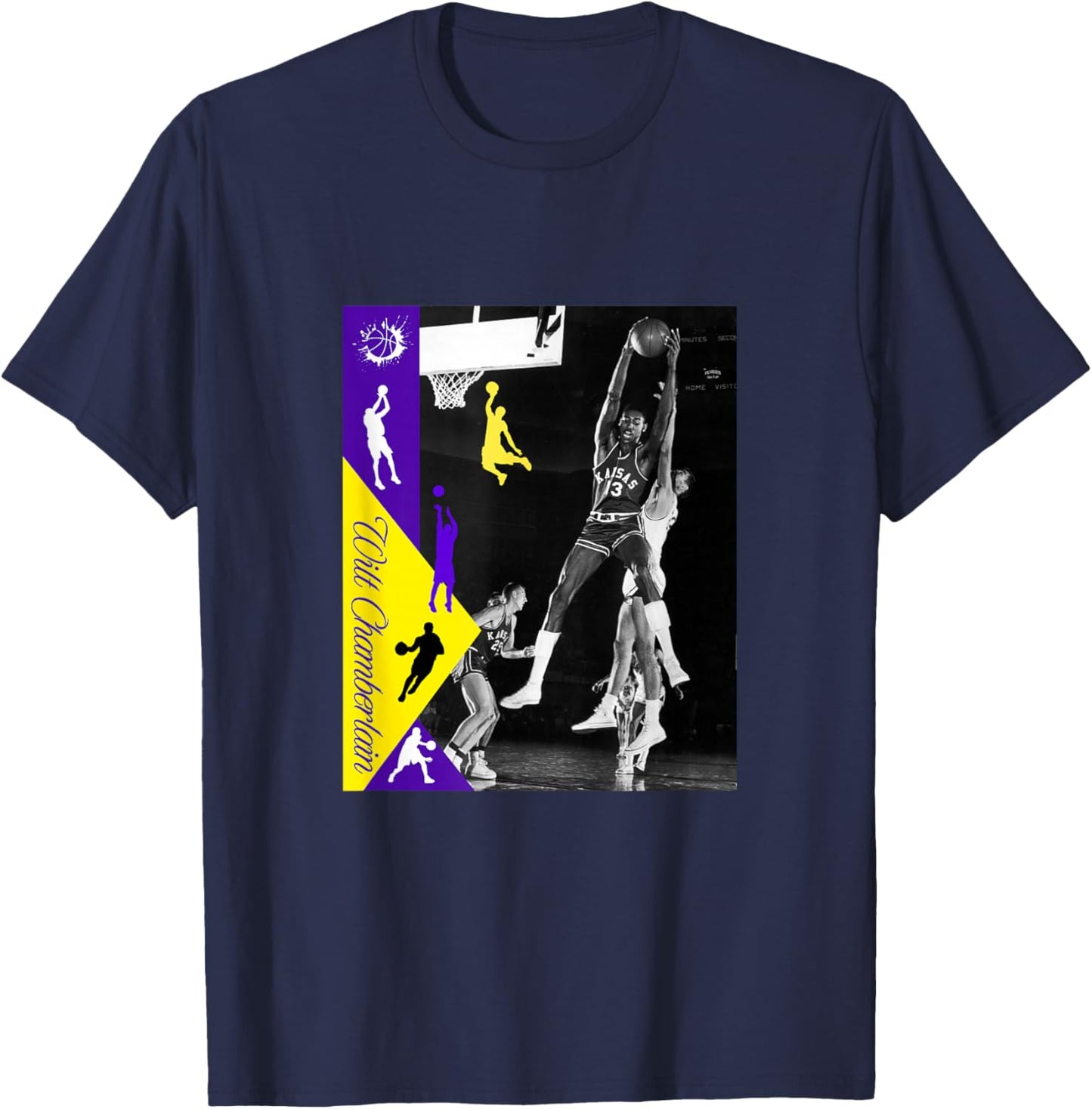 Great Moment Store Kids Black NBA Cartoon T-Shirt - T-Shirt | Navy