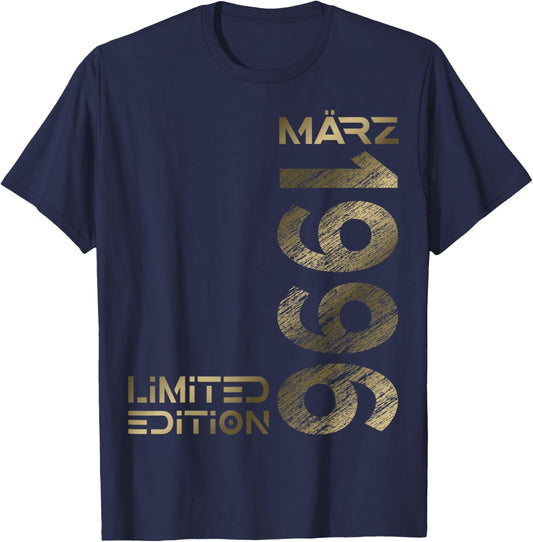March 1996 Man Woman 30th Birthday Limited Edition T-Shirt - T-Shirt | Navy