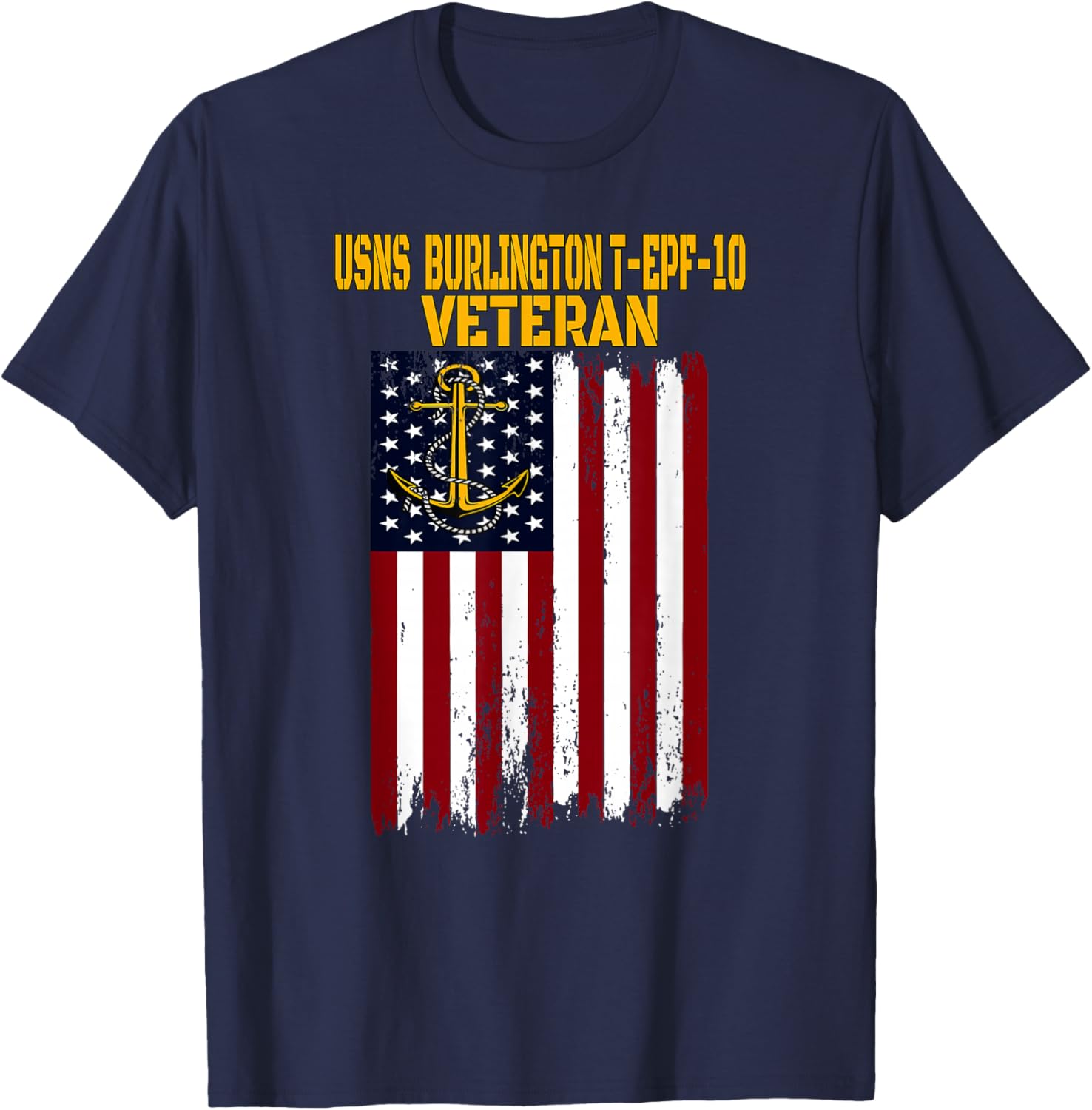 USNS Burlington T-EPF-10 Expeditionary Fast Transport T-Shirt - T-Shirt | Navy