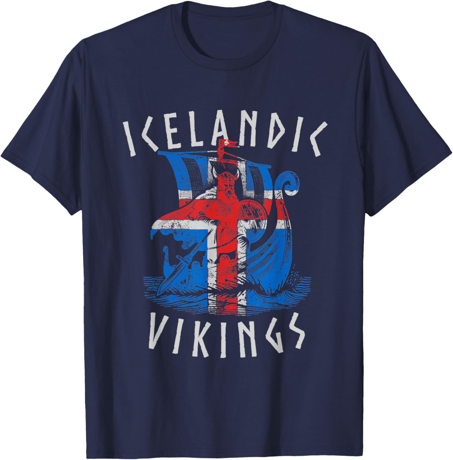 Viking Iceland Iceland T-Shirt - T-Shirt | Navy