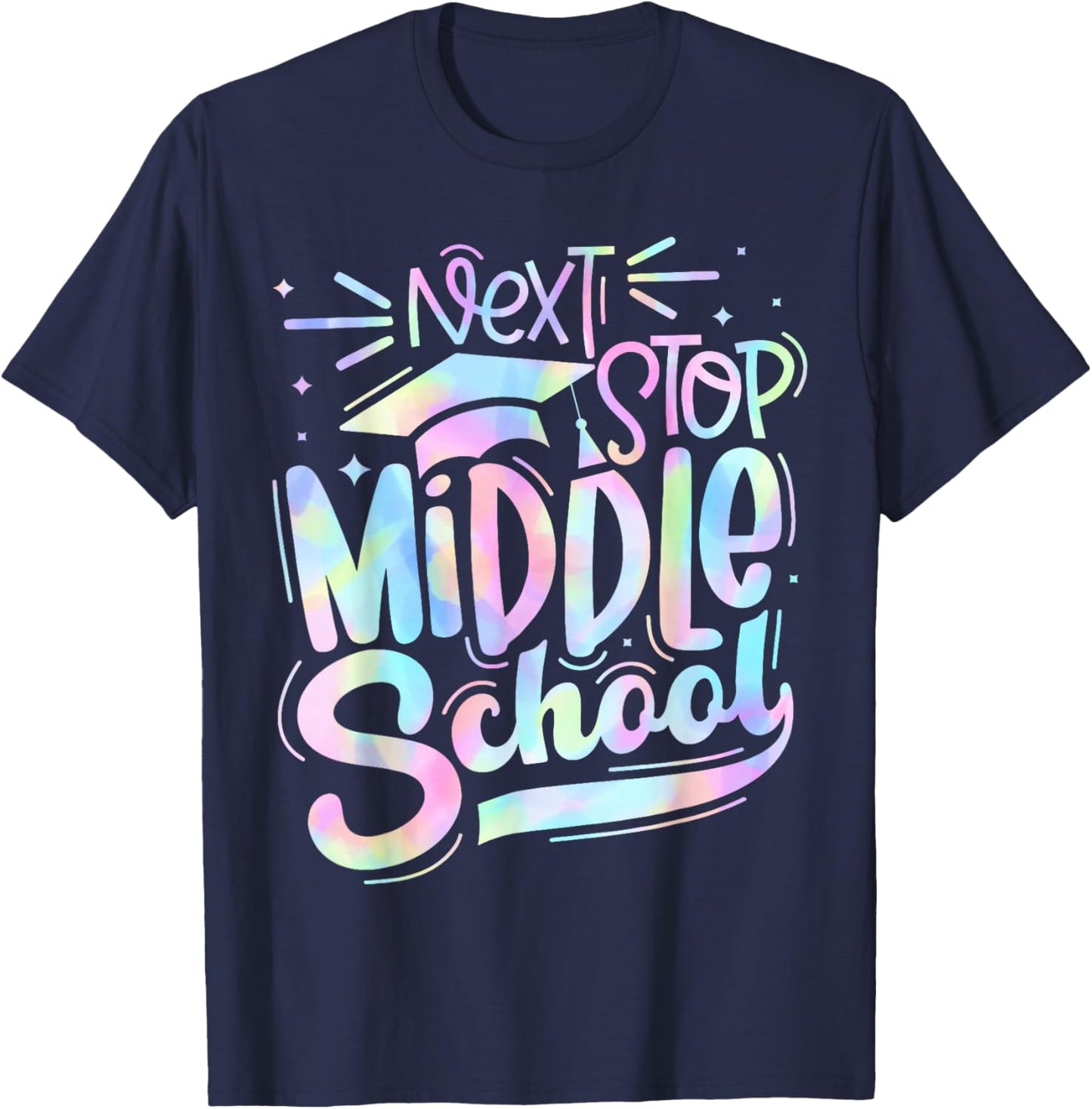 Next Stop Middle School Elementary School Graduation 2024 T-Shirt - T-Shirt | Navy