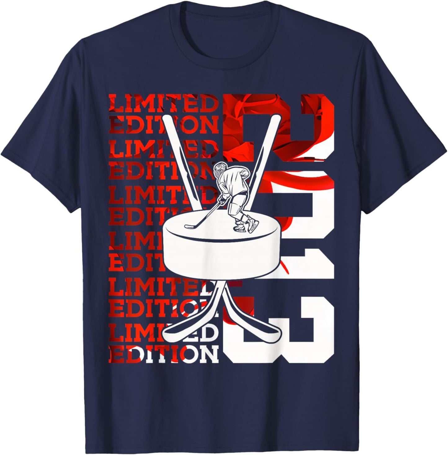 Limited Edition 2013 ICE Hockey 13TH Birthday T-Shirt - T-Shirt | Navy