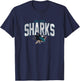 San Jose Sharks Logo Vintage NHL Hockey T-Shirt - T-Shirt | Navy