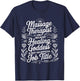 Massage Therapist Healing Goddess Unofficially T-Shirt - T-Shirt | Navy