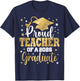 Proud Teacher of A Class of 2026 Graduate Senior Graduation T-Shirt - T-Shirt | Navy