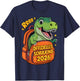 Schulkind 2026 Dino T-Rex – Einschulung Geschenk für Jungen T-Shirt - T-Shirt | Navy