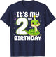 2nd Birthday Snake Lover Two 2 Years Old Birthday Boy Girl T-Shirt - T-Shirt | Navy