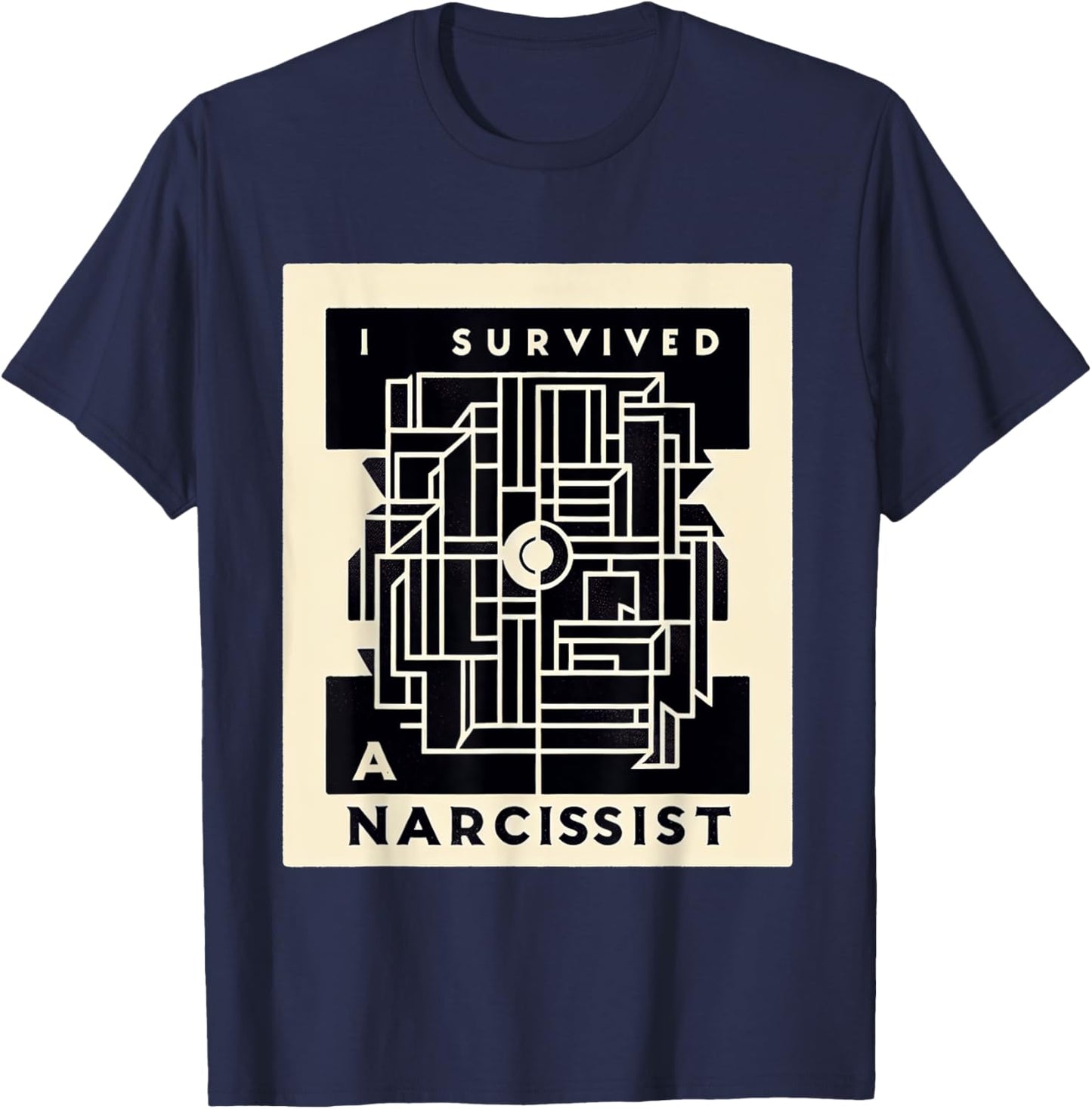 I Survived A Narcissist Divorce Recovery T-Shirt - T-Shirt | Navy