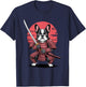 Samurai French Bulldog Katana Sword Frenchie T-Shirt - T-Shirt | Navy