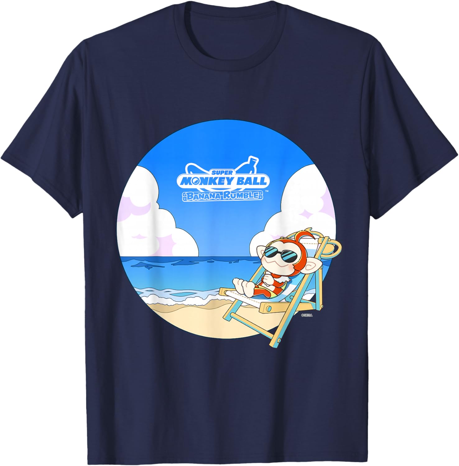 Super Monkey Ball Banana Rumble Palette (Beach) T-Shirt - T-Shirt | Navy