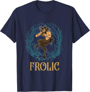 Satyr mythical Greek Greece mythological ancient Pan T-Shirt - T-Shirt | Navy