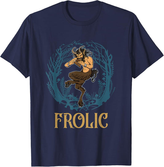 Satyr mythical Greek Greece mythological ancient Pan T-Shirt - T-Shirt | Navy