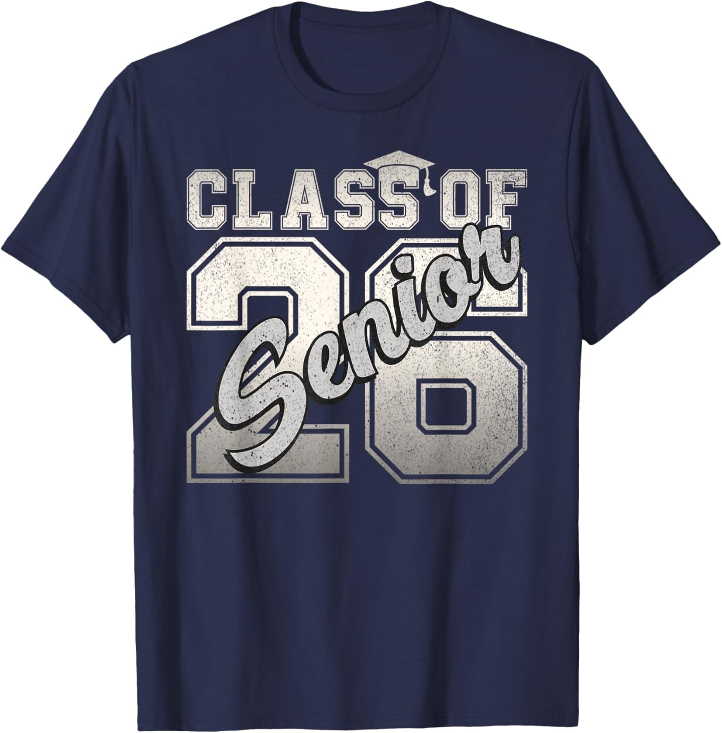 Senior 2026 Class Of 2026 Graduation Back To School 2026 T-Shirt - T-Shirt | Navy