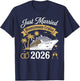 Just Married Honeymoon Cruise 2026 T-Shirt - T-Shirt | Navy