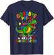 Goodbye Pre-K Hello Kindergarten Graduation Dinosaur Boys T-Shirt - T-Shirt | Navy
