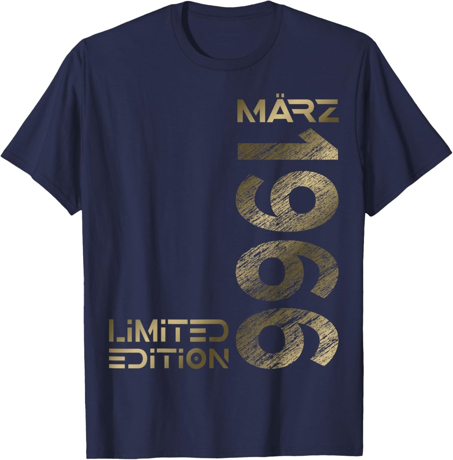 March 1966 Man Woman 60th Birthday Limited Edition T-Shirt - T-Shirt | Navy