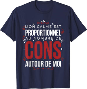 Sarcastic Humor,Funny Message in Ironic Tone T-Shirt - T-Shirt | Navy