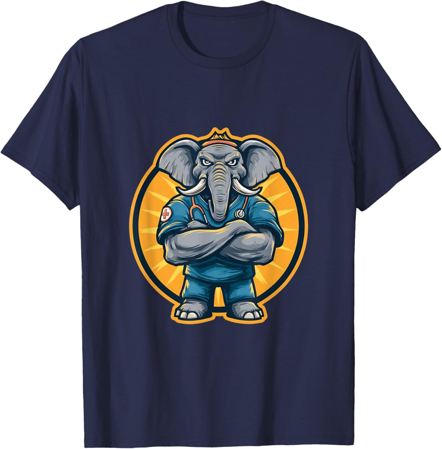 Soins Aux Éléphants T-Shirt - T-Shirt | Navy