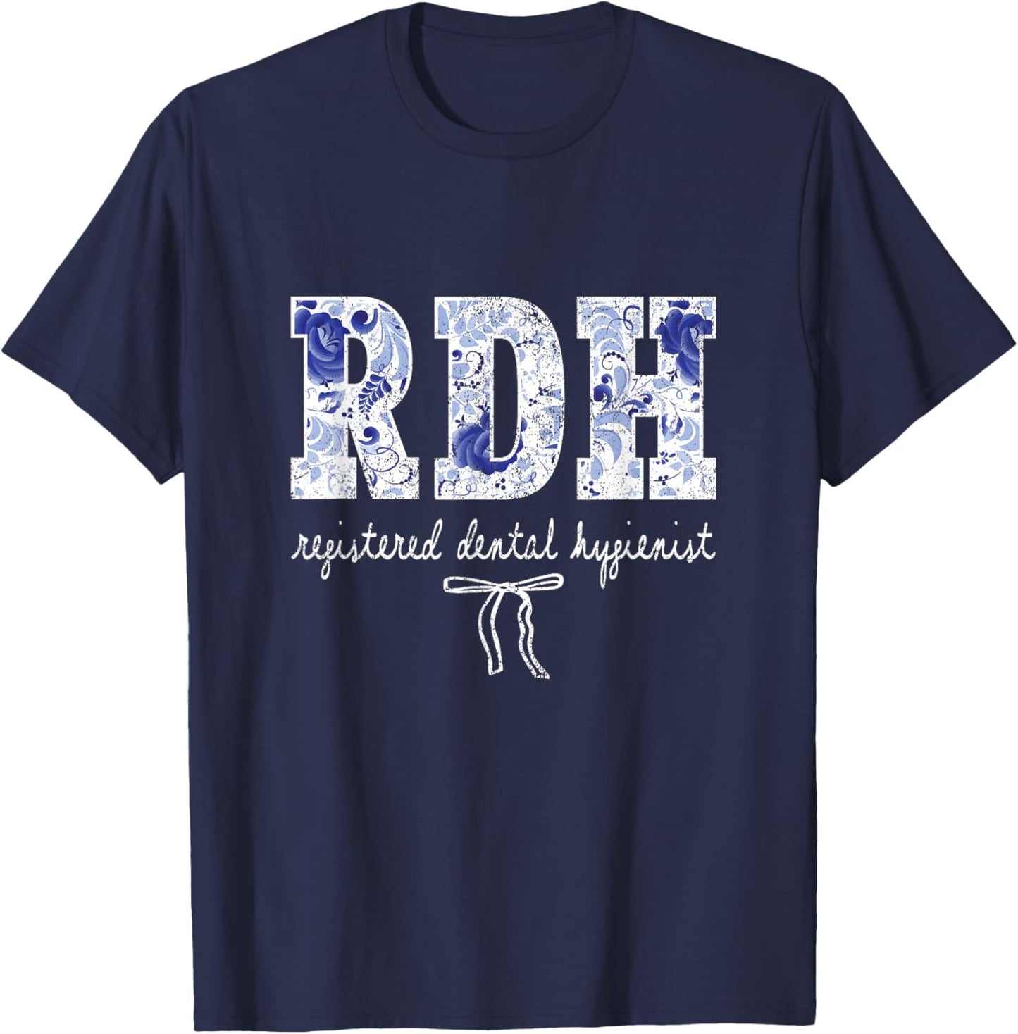 Vintage Dental Hygienist RDH T-Shirt - T-Shirt | Navy