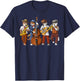 Cat Saxophone Player Jazz Musician Trumpet Double Bass T-Shirt - T-Shirt | Navy