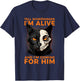 Tell Schrodinger I'm Alive Science Humor Black Cat Men T-Shirt - T-Shirt | Navy