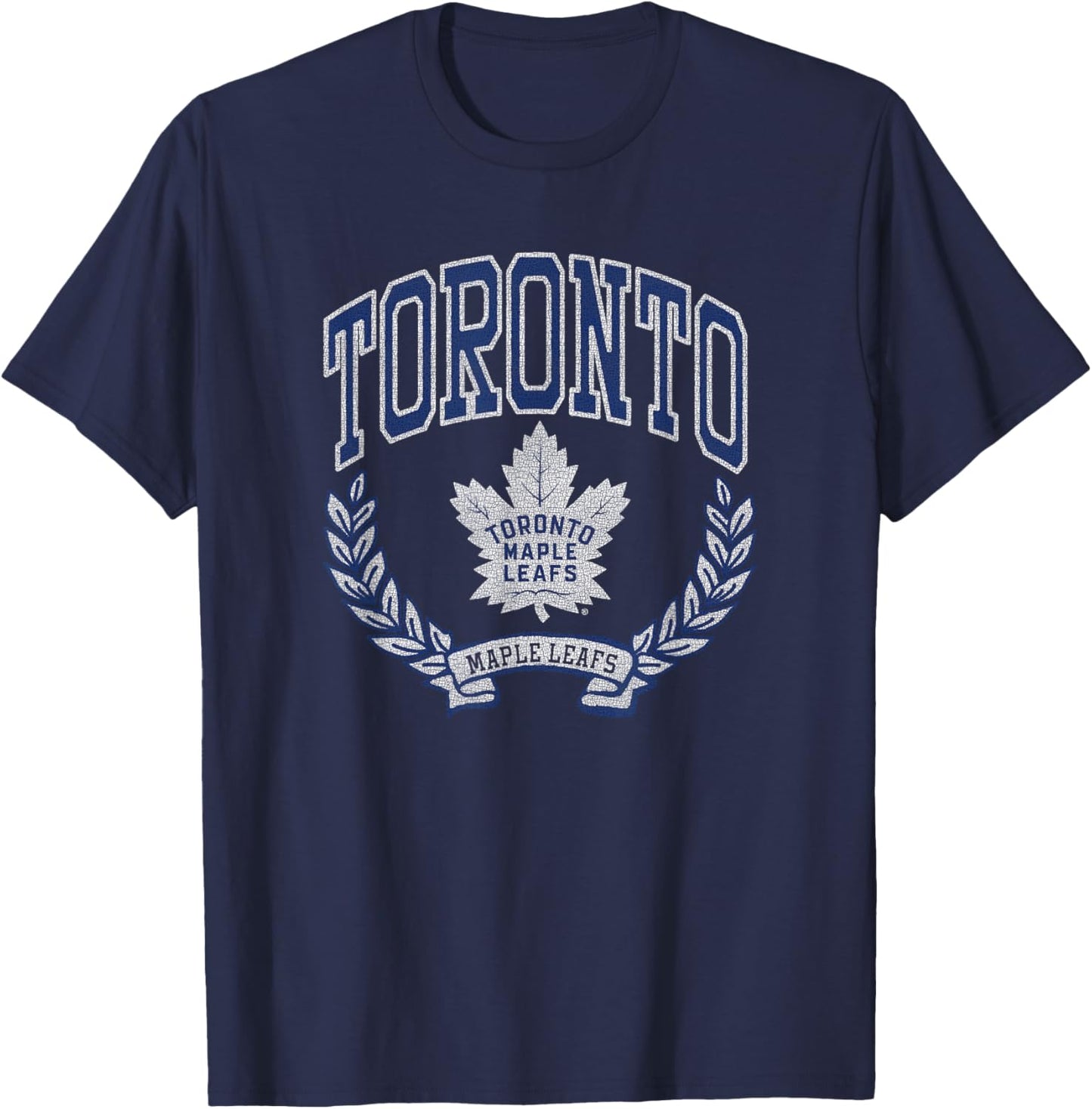 Toronto Maple Leafs Vintage Victory Officially Licensed T-Shirt - T-Shirt | Navy