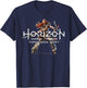 Horizon Forbidden West Aloy Combat Pose Portrait T-Shirt - T-Shirt | Navy