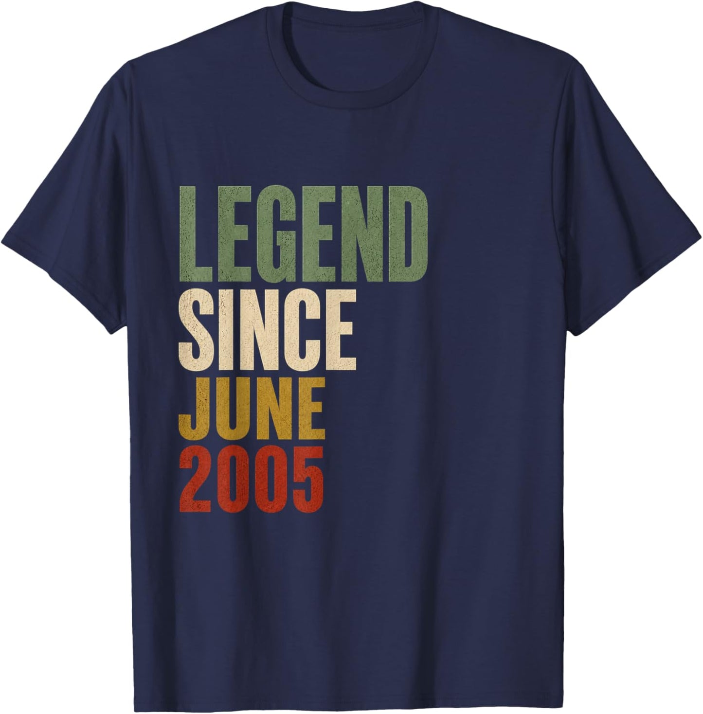 21 Years Old Legend Since May 2005 21st Birthday Gifts T-Shirt - T-Shirt | Navy