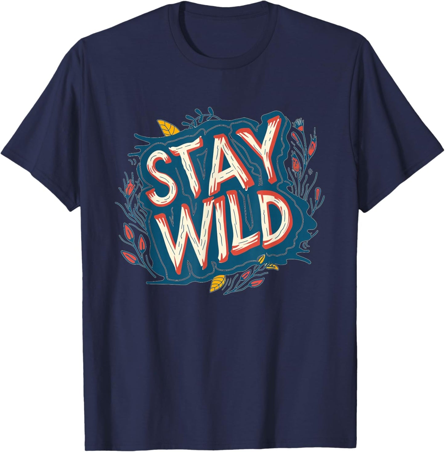 Beautiful Stay Wild Logo T-Shirt - T-Shirt | Navy