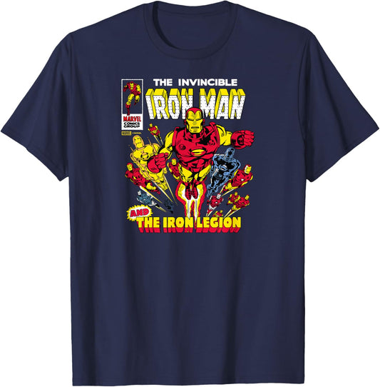 Iron Man - Comic Cover T-Shirt - T-Shirt | Navy