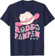 Rodeo Pawpaw Pink CowGirl 1St Birthday Family Matching T-Shirt - T-Shirt | Navy