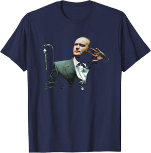 Singer Phil Collins Live On Stage 1990 T-Shirt - T-Shirt | Navy