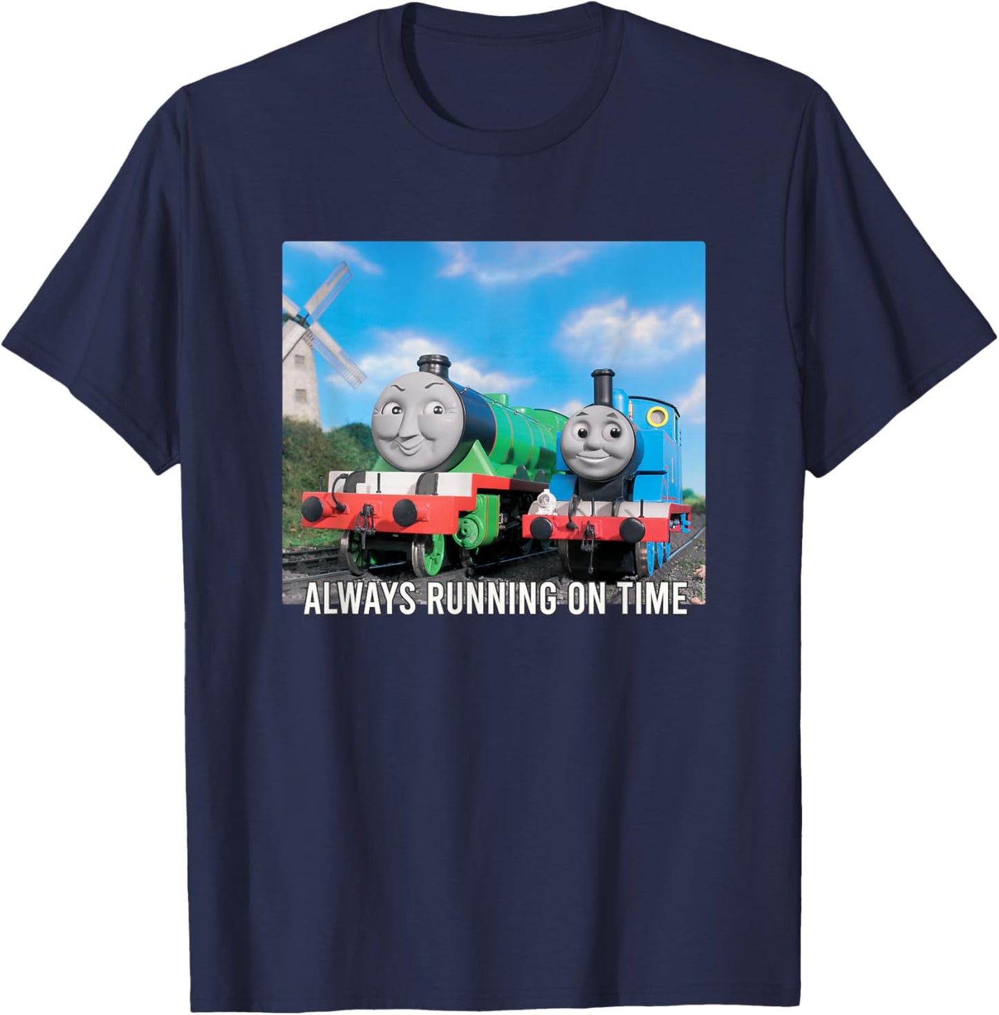 Thomas & Friends - Always Running on Time T-Shirt - T-Shirt | Navy