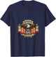 Women's USA 250 US Highway 66 Mother Road Anniversary Eagle Tattoo V-Neck T-Shirt - T-Shirt | Navy